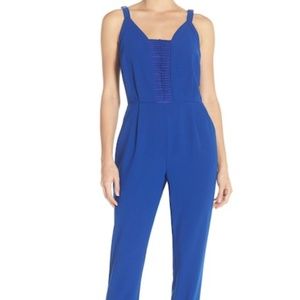 Adelyn Rae Cobalt Blue Crepe Jumpsuit